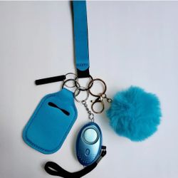 Blue Safety Wristlet