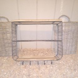 Decorative shelf and baskets