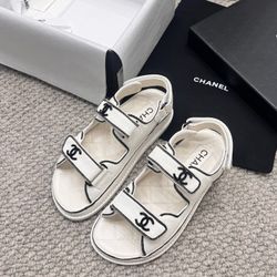 Chanel Sandals White Size 6