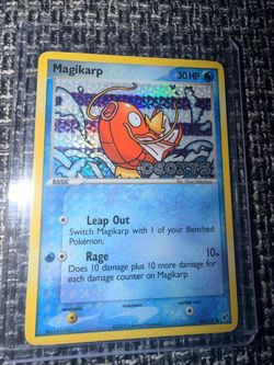 Pokemon card Magikarp deoxys stamp