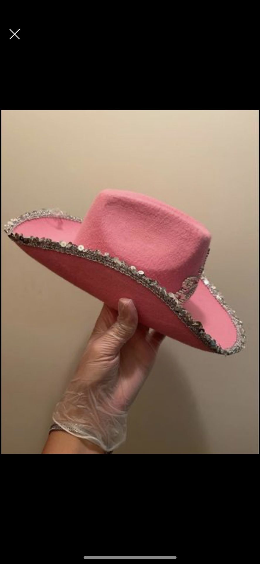 Light Up Country Western Pink Cowgirl Hat
