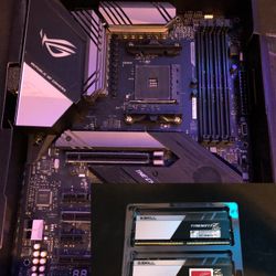 Combo: Asus X570-E Motherboard & G.Skill 32GB DDR4 RAM (2x16GB) 3600mHz 16cas latency