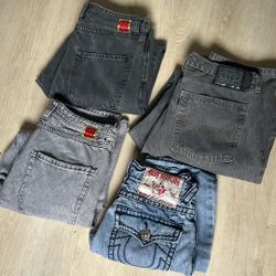 baggy empyre pants and true religion jeans