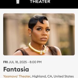 Fantasia tickets 7/18 Yaamava