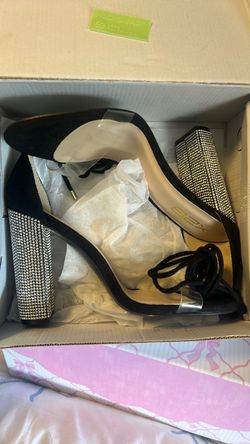 Black gems heels