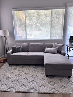 Gray Sectional With Chaise OBO