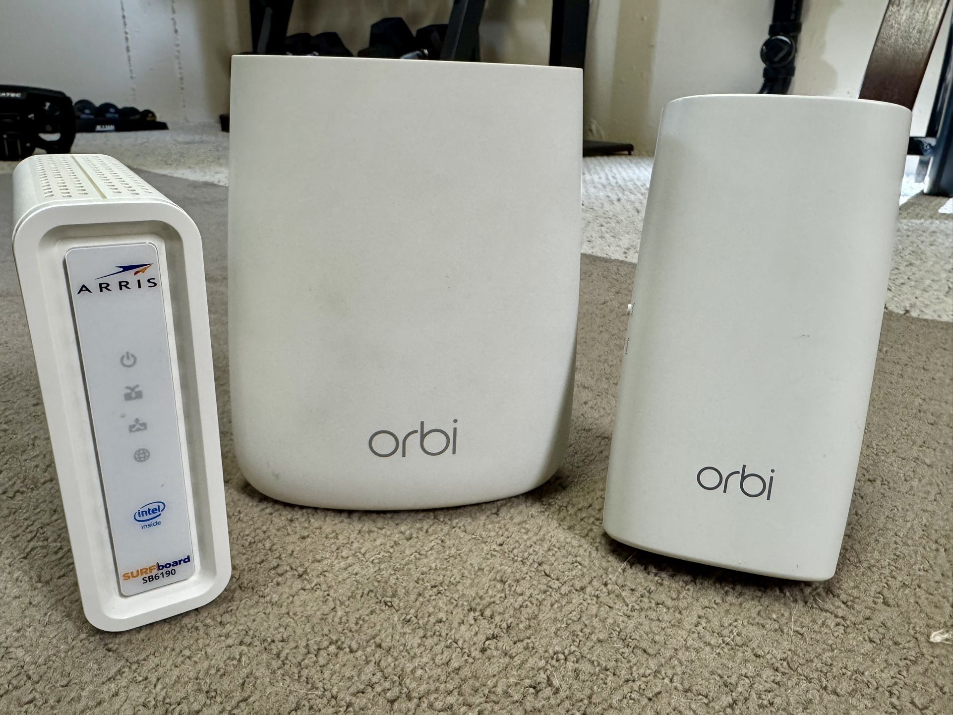 NETGEAR Arris Modem, Orbi Router with Satellite