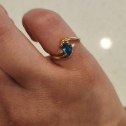 Gold And Blue Topaz