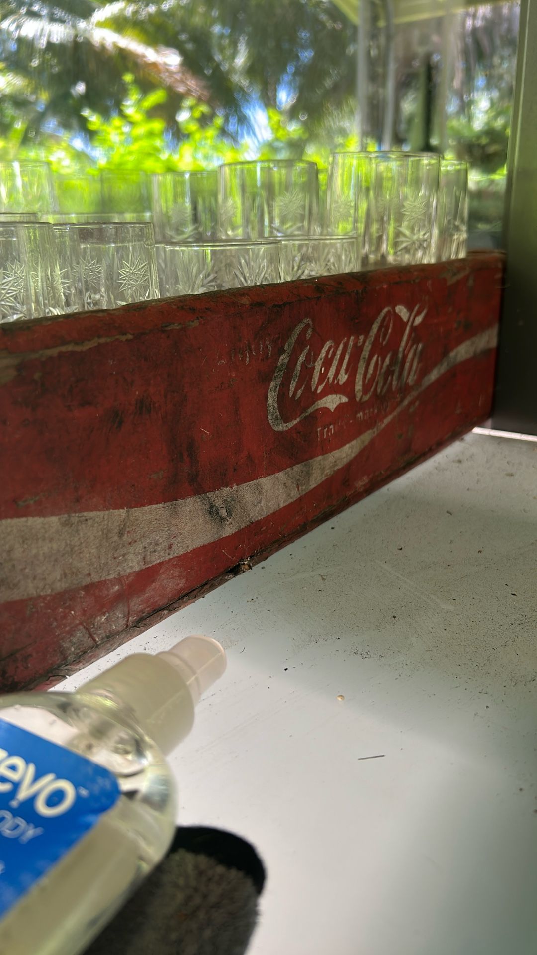 Coca-Cola and Pepsi wooden crates