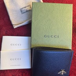 Brand New Gucci Black Leather Men’s Wallet – Never Used