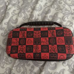 Nintendo Switch Lite Protection Case -Super Mario Checkerboard Red/black