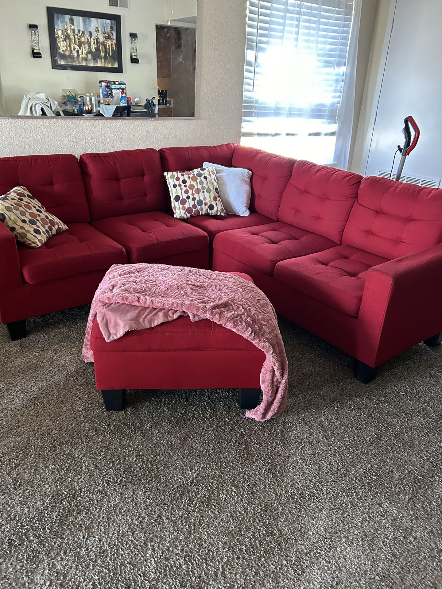 3pc Sectional With Ottomane 