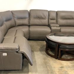 Non-Scratch Leather Sectionals