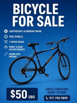 Mongoose Hotshot 700C 7-Speed Hybrid Bike Medium