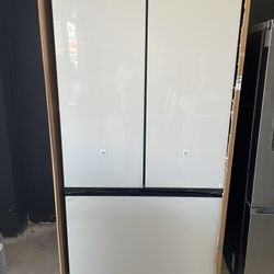 White Glass Samsung 36’ Bespoke French Door Refrigerator- Counterdepth 