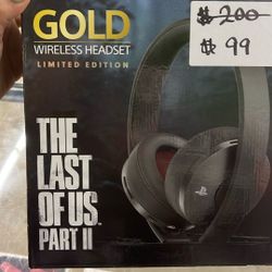 Gold Wireless Headset 
