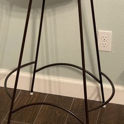 Set Of Two Wicker Bar Stools