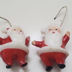 SANTA 🎅 CHRISTMAS ORNAMENTS VINTAGE 