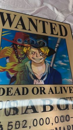 One Piece Wanted 3 D Poster Print Sabo Ace Luffy