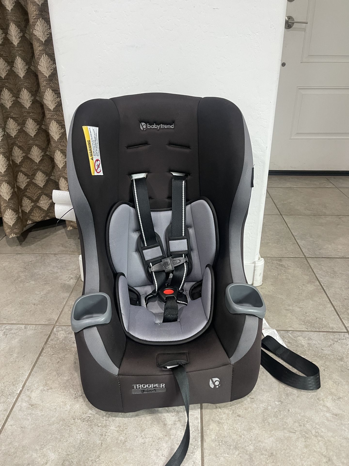 Baby Trend Trooper in Convertible Car Seat, Dash Black