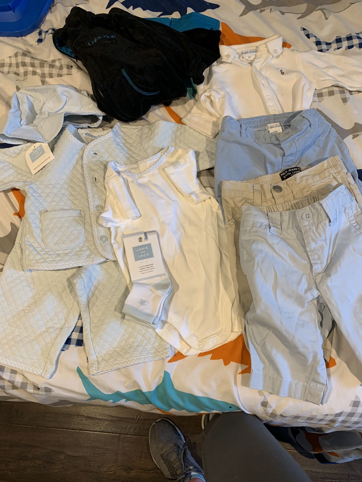 Brand name Baby Boy Clothes 3-6month.  Polo, Janie And Jack, Calvin Klein