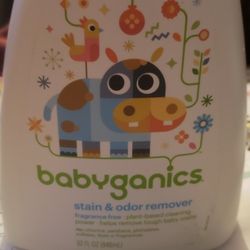 Babyganics Stain & Odor Remover Spray, Fragrance Free, 32oz Spray Bottle

