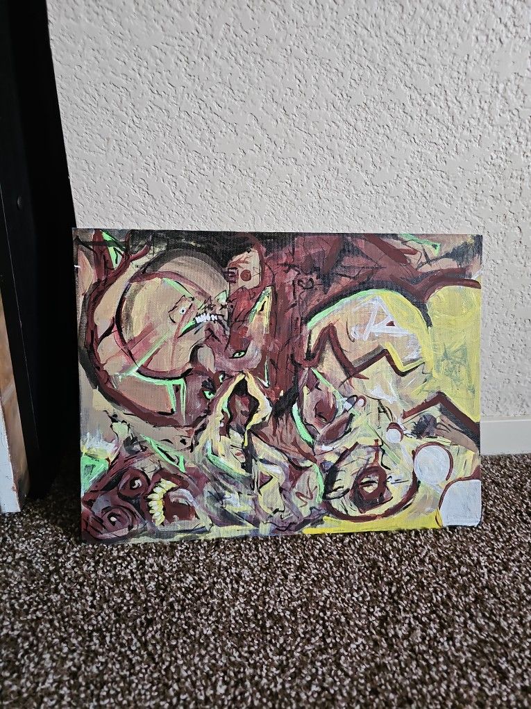 Abstract Ish Acrylic Painting