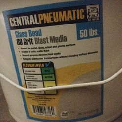 Glass Bead Blast Media New 50lbs. X2 Sealed 80 Grit