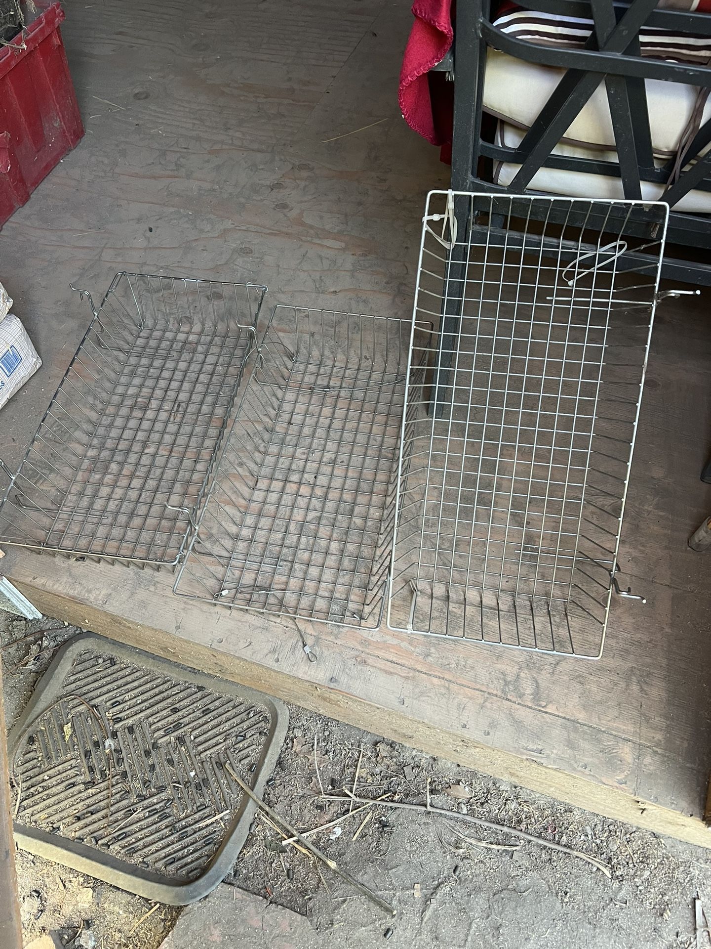 Universal Baskets For Gridwall, Slatwall or Pegboard 24x12 Inches