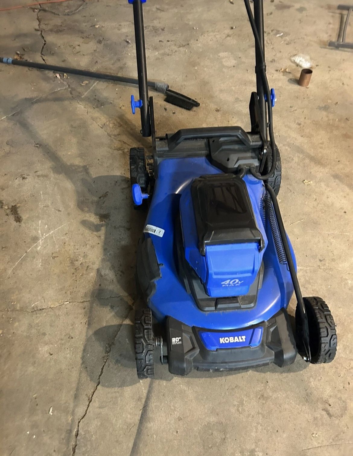 Kobalt 40V Max Brushless 20" Cordless Electric Lawn Mower