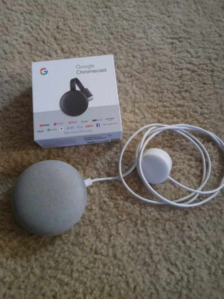 Google chromecast and Nest mini