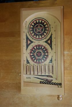 Wood Toy pinball game

