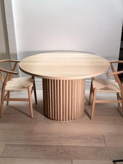 Custom White Oak Dining Table