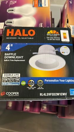 Halo 4-Inch LED Recessed Baffle Downlight