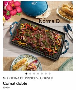 Comal doble de hierro forjado nuevo en su caja 🌺 princess house 🌺