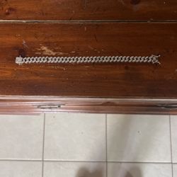 9 Inch Silver Cuban Link Bracelet 