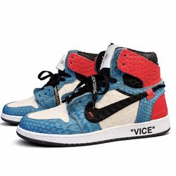 Limited Edition “Vice” Air Jordan 1 High – Exotic Python Leather