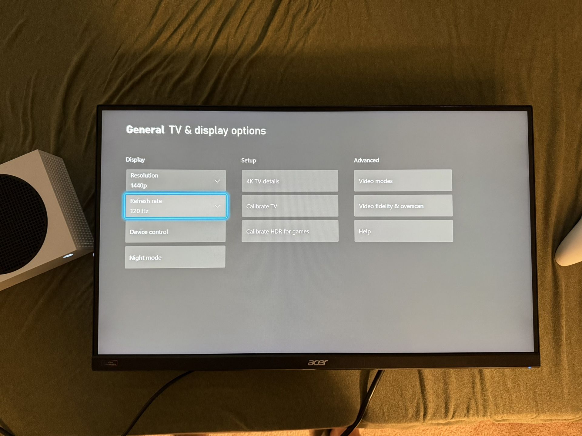 Acer XV272U 27” 1440p WQHD 144Hz Gaming Monitor (No Stand)