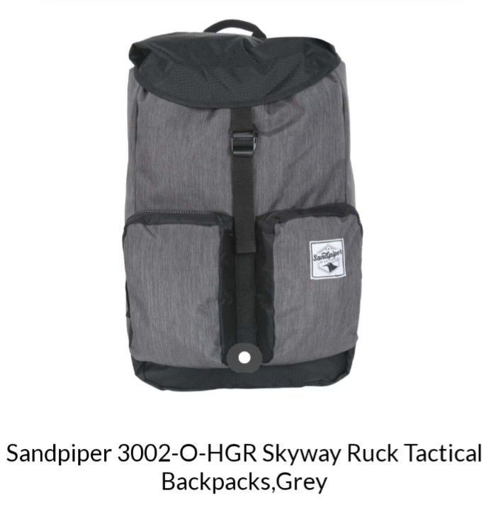 New Sandpiper of California 3002-O-HGR Skyway Ruck Tactical Backpack Grey