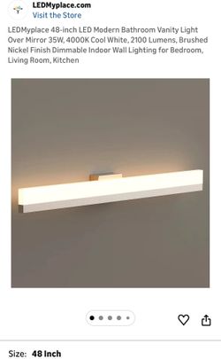 48-inch LED Modern Bathroom Vanity Light