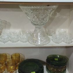 Vintage 1960s 27 Piece Punch Set By Anchor Hocking