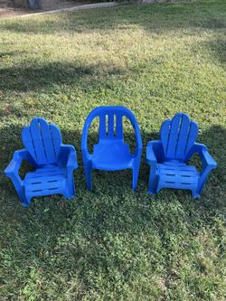 3 Kiddie Chairs