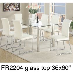 New Dining Glass Top Table We Finance $39 Initial Payment 