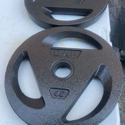 CAP Barbell 2" Olympic Grip Plate, 45lb single