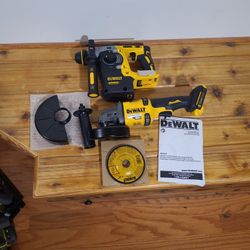 Dewalt 60V Angle Grinder, 20V 'Max XR' 1" SDS  Hammer
