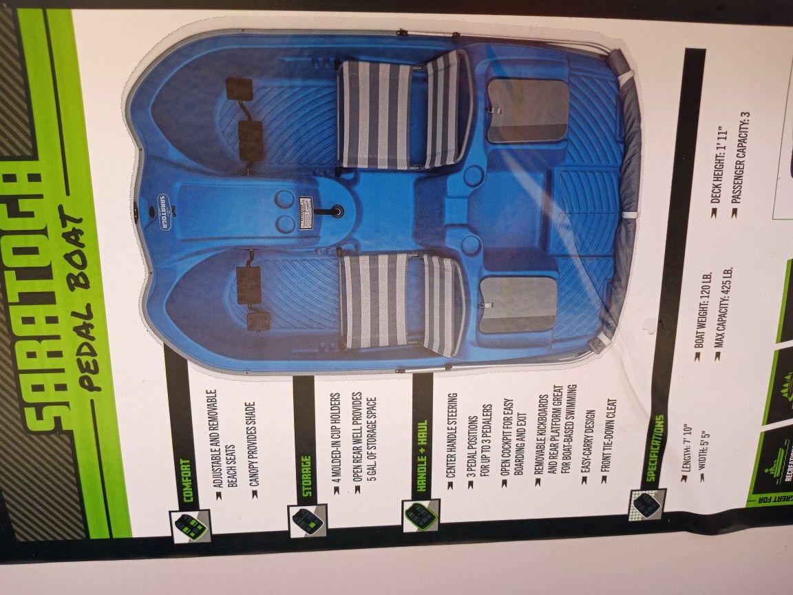 Quest Saratoga PEDAL BOAT