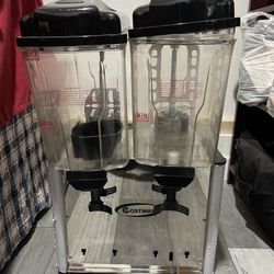 115-Volt Plastic Commercial Beverage Dispenser 9.5 Gal. 2-Tanks