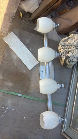 4-Light Chrome Vanity Bar Light Fixture
