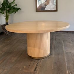 New Oak Round Dining Table - Free Delivery ✅ Modern Round Dining Table 60”