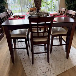 High Top (36”) Table & 8 Chairs